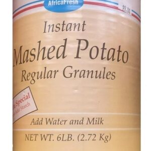 Africa Fresh Instant Mashed Potato โ Regular Granules (6lbs)