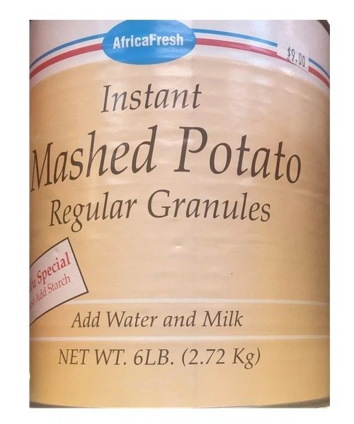 Africa Fresh Instant Mashed Potato – Regular Granules (6lbs)